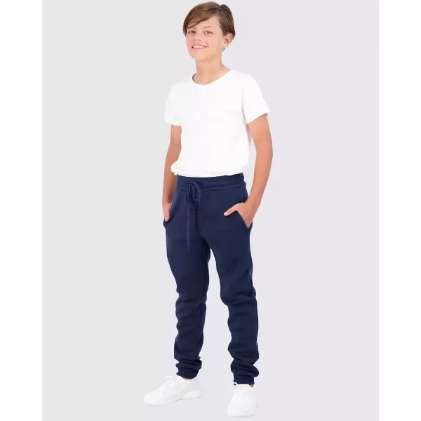 imageReal Essentials 3 Pack Boys Cotton Active Fleece Jogger SweatpantsSet a