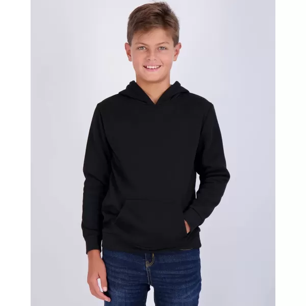 imageReal Essentials 3 Pack Youth Fleece Long Sleeve Soft Pullover Hoodie Sweatshirt  Boys ampamp GirlsSet 1