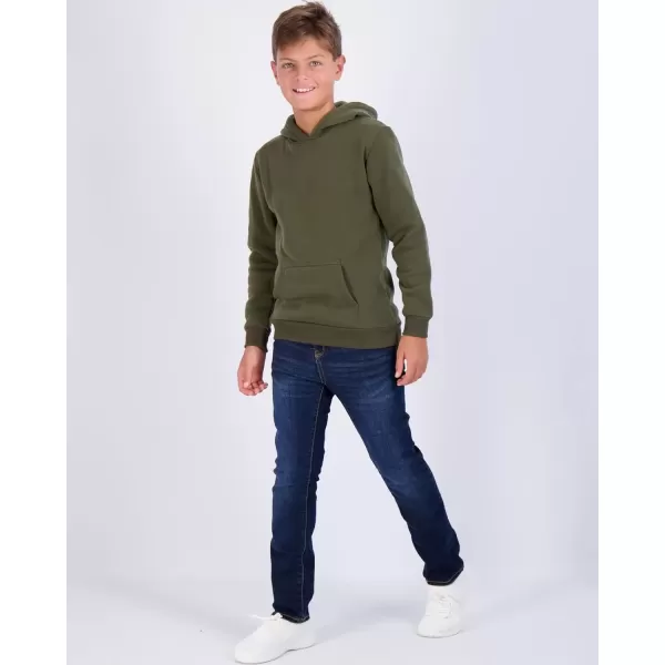 imageReal Essentials 3 Pack Youth Fleece Long Sleeve Soft Pullover Hoodie Sweatshirt  Boys ampamp GirlsSet 6