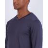imageReal Essentials 4 Pack Mens Dry Fit Long Sleeve VNeck Active TShirt  Athletic Outdoor UPF 50 Available in Big ampamp TallSet 2