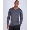 imageReal Essentials 4 Pack Mens Dry Fit Long Sleeve VNeck Active TShirt  Athletic Outdoor UPF 50 Available in Big ampamp TallSet 3