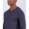 imageReal Essentials 4 Pack Mens Dry Fit Long Sleeve VNeck Active TShirt  Athletic Outdoor UPF 50 Available in Big ampamp TallSet 4