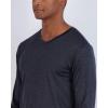 imageReal Essentials 4 Pack Mens Dry Fit Long Sleeve VNeck Active TShirt  Athletic Outdoor UPF 50 Available in Big ampamp TallSet 5