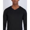 imageReal Essentials 4 Pack Mens Dry Fit Long Sleeve VNeck Active TShirt  Athletic Outdoor UPF 50 Available in Big ampamp TallSet 6