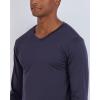 imageReal Essentials 4 Pack Mens Dry Fit Long Sleeve VNeck Active TShirt  Athletic Outdoor UPF 50 Available in Big ampamp TallSet 7