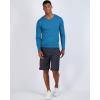 imageReal Essentials 4 Pack Mens Dry Fit Long Sleeve VNeck Active TShirt  Athletic Outdoor UPF 50 Available in Big ampamp TallSet 7