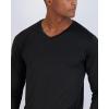 imageReal Essentials 4 Pack Mens Dry Fit Long Sleeve VNeck Active TShirt  Athletic Outdoor UPF 50 Available in Big ampamp TallSet 7