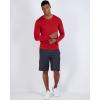 imageReal Essentials 4 Pack Mens Dry Fit Long Sleeve VNeck Active TShirt  Athletic Outdoor UPF 50 Available in Big ampamp TallSet 9