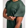 imageReal Essentials 4 Pack Mens DryFit Short Sleeve Pocket Crew Performance Athletic TShirt Available in Big ampamp TallSet 4