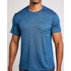 imageReal Essentials 4 Pack Mens DryFit Short Sleeve Pocket Crew Performance Athletic TShirt Available in Big ampamp TallSet 7