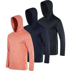 imageReal Essentials 3 Pack Mens Dry Fit Wicking Long Sleeve Fishing Active Hoodie Pullover Sweatshirt Big ampamp TallSet 10