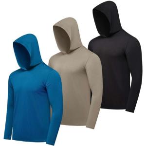 imageReal Essentials 3 Pack Mens Dry Fit Wicking Long Sleeve Fishing Active Hoodie Pullover Sweatshirt Big ampamp TallSet 11