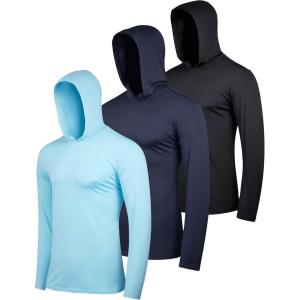 imageReal Essentials 3 Pack Mens Dry Fit Wicking Long Sleeve Fishing Active Hoodie Pullover Sweatshirt Big ampamp TallSet 6