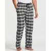 imageReal Essentials 3 Pack Mens Pajama Pants  Knit Cotton Flannel Plaid Lounge Bottoms Available In Big ampamp TallFlannel Set 2
