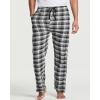 imageReal Essentials 3 Pack Mens Pajama Pants  Knit Cotton Flannel Plaid Lounge Bottoms Available In Big ampamp TallFlannel Set 3