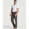 imageReal Essentials 3 Pack Mens Pajama Pants  Knit Cotton Flannel Plaid Lounge Bottoms Available In Big ampamp TallFlannel Set 3