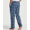 imageReal Essentials 3 Pack Mens Pajama Pants  Knit Cotton Flannel Plaid Lounge Bottoms Available In Big ampamp TallFlannel Set 4