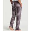 imageReal Essentials 3 Pack Mens Pajama Pants  Knit Cotton Flannel Plaid Lounge Bottoms Available In Big ampamp TallFlannel Set 9