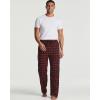 imageReal Essentials 3 Pack Mens Pajama Pants  Knit Cotton Flannel Plaid Lounge Bottoms Available In Big ampamp TallFlannel Set 9