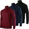 imageReal Essentials 3 Pack Mens LongSleeve Soft Touch QuarterZip Sweater