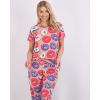 imageReal Essentials 2 Pack Womens ShortSleeve PJ Top with Capri Pants  Pajama Lounge ampamp Sleepwear Set Available In PlusSet 7