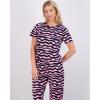 imageReal Essentials 2 Pack Womens ShortSleeve PJ Top with Capri Pants  Pajama Lounge ampamp Sleepwear Set Available In PlusSet 8