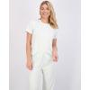 imageReal Essentials 2 Pack Womens ShortSleeve PJ Top with Capri Pants  Pajama Lounge ampamp Sleepwear Set Available In PlusSet 8