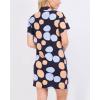 imageReal Essentials 3 Pack Womens Short Sleeve Full ButtonDown Henley Nightshirt Nightgown Sleep Dress Available In Plus SizeSet 1