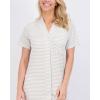 imageReal Essentials 3 Pack Womens Short Sleeve Full ButtonDown Henley Nightshirt Nightgown Sleep Dress Available In Plus SizeSet 1