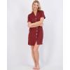 imageReal Essentials 3 Pack Womens Short Sleeve Full ButtonDown Henley Nightshirt Nightgown Sleep Dress Available In Plus SizeSet 2