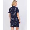 imageReal Essentials 3 Pack Womens Short Sleeve Full ButtonDown Henley Nightshirt Nightgown Sleep Dress Available In Plus SizeSet 2