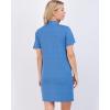imageReal Essentials 3 Pack Womens Short Sleeve Full ButtonDown Henley Nightshirt Nightgown Sleep Dress Available In Plus SizeSet 5