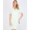 imageReal Essentials 3 Pack Womens Short Sleeve Full ButtonDown Henley Nightshirt Nightgown Sleep Dress Available In Plus SizeSet 7