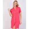 imageReal Essentials 3 Pack Womens Short Sleeve Full ButtonDown Henley Nightshirt Nightgown Sleep Dress Available In Plus SizeSet 8