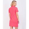 imageReal Essentials 3 Pack Womens Short Sleeve Full ButtonDown Henley Nightshirt Nightgown Sleep Dress Available In Plus SizeSet 8