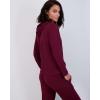 imageReal Essentials 2 Pack Womens Soft Long Sleeve Sleep Set  Comfortable Lounge Pull Over Hoodie and Henley JoggerHoodie Set 1