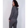 imageReal Essentials 2 Pack Womens Soft Long Sleeve Sleep Set  Comfortable Lounge Pull Over Hoodie and Henley JoggerHoodie Set 4