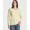 imageReal Essentials 4 Pack Womens Cotton ClassicFit LongSleeve Crewneck TShirt Available in Plus SizeSet 3