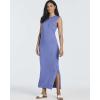 imageReal Essentials 3 Pack Womens Long Tank Maxi TShirt Summer Casual Dress with Pockets Available in Plus SizeSet 6