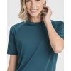 imageReal Essentials 4 Pack Womens UPF Short Sleeved Active Rashguard ampamp UV Sun Protection Swimsuit Top Availabe in Plus SizeSet 1