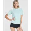 imageReal Essentials 4 Pack Womens UPF Short Sleeved Active Rashguard ampamp UV Sun Protection Swimsuit Top Availabe in Plus SizeSet 4