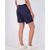 imageReal Essentials 4Pack Womens 7quot Mesh QuickDry Bermuda Active Athletic Long Shorts with Pockets Available in Plus SizeSet 3