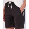 imageReal Essentials 4Pack Womens 7quot Mesh QuickDry Bermuda Active Athletic Long Shorts with Pockets Available in Plus SizeSet 7