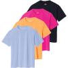 imageReal Essentials 4 Pack Womens UPF Short Sleeved Active Rashguard ampamp UV Sun Protection Swimsuit Top Availabe in Plus SizeSet 6