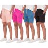 imageReal Essentials 4Pack Womens 7quot Mesh QuickDry Bermuda Active Athletic Long Shorts with Pockets Available in Plus SizeSet 2