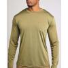 imageReal Essentials 4 Pack Mens DryFit Active Athletic Long Sleeve Pocket Crew TShirt Outdoors UPF 50 S5XLTSet 9