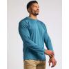 imageReal Essentials 4 Pack Mens DryFit Active Athletic Long Sleeve Pocket Crew TShirt Outdoors UPF 50 S5XLTSet 9