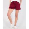 imageReal Essentials 4 Pack Womens Athletic DryFit Lounge Shorts with Zipper Pockets Available in Plus SizeSet 1