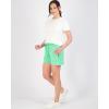 imageReal Essentials 4 Pack Womens Athletic DryFit Lounge Shorts with Zipper Pockets Available in Plus SizeSet 14