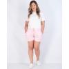 imageReal Essentials 4 Pack Womens Athletic DryFit Lounge Shorts with Zipper Pockets Available in Plus SizeSet 4